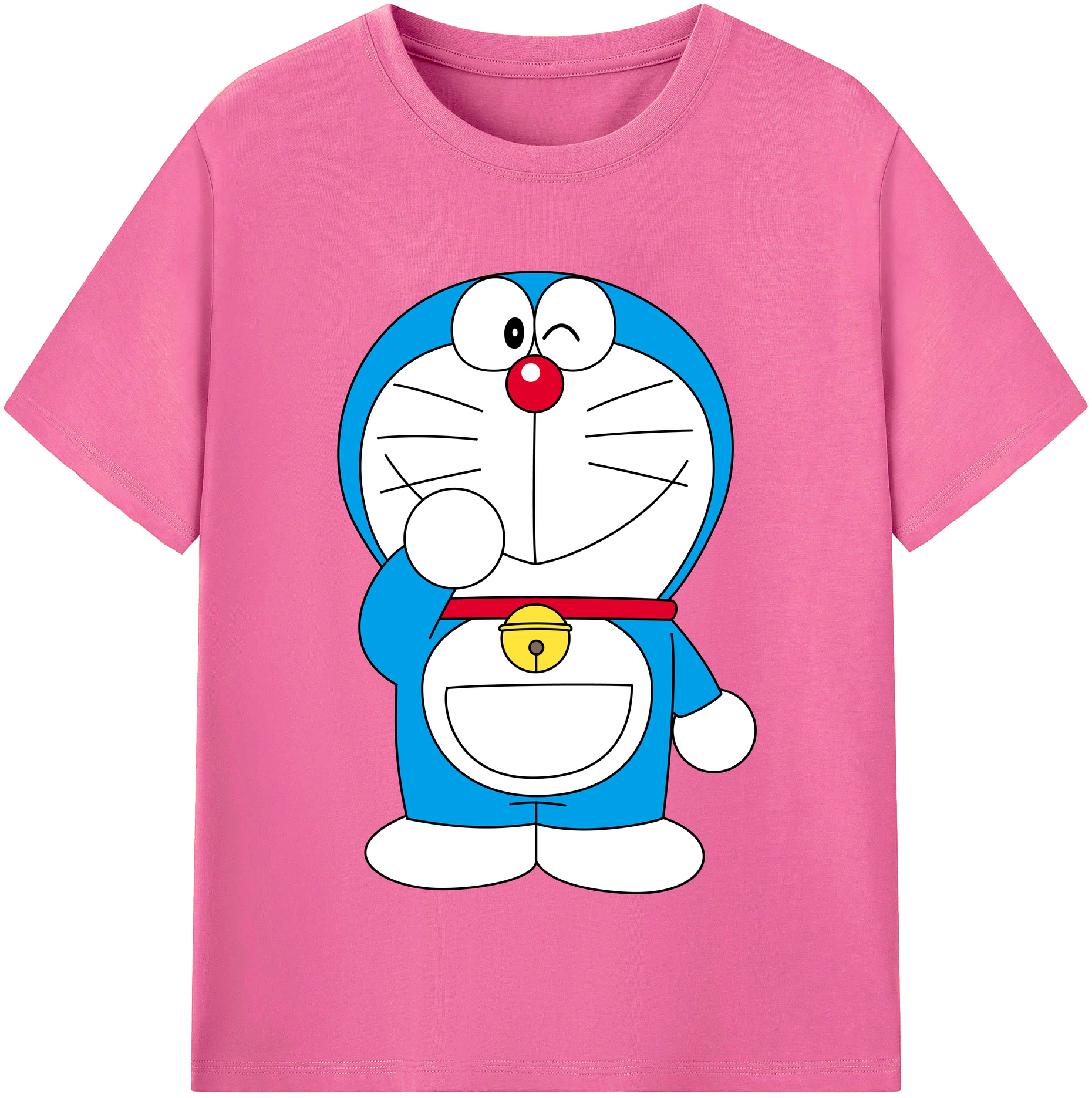 （画像用） ドラえもん Doraemon レディースカジュアルプリントTシャツ（綿100％）